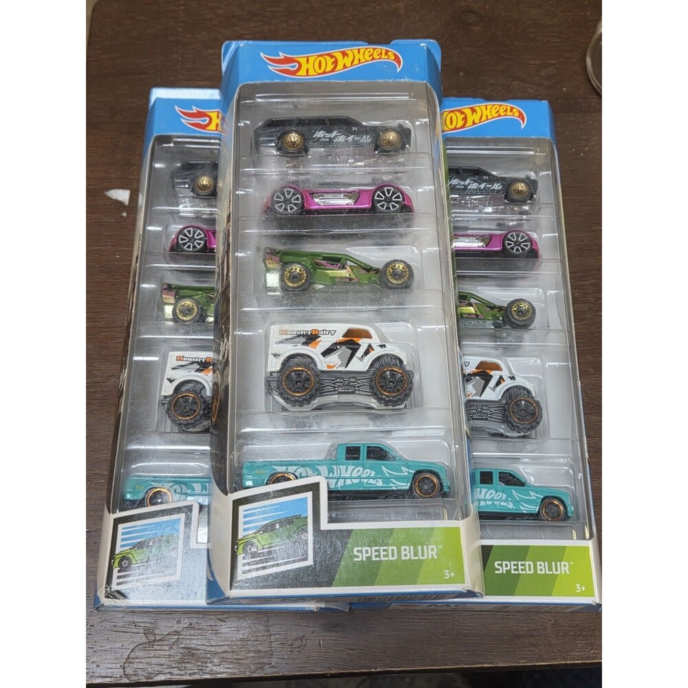 Hot Wheels Speed Blur 5 pack Gift Pack Lot Of ! 1/64 Scale Die Cast GTN45 🔥 #A3